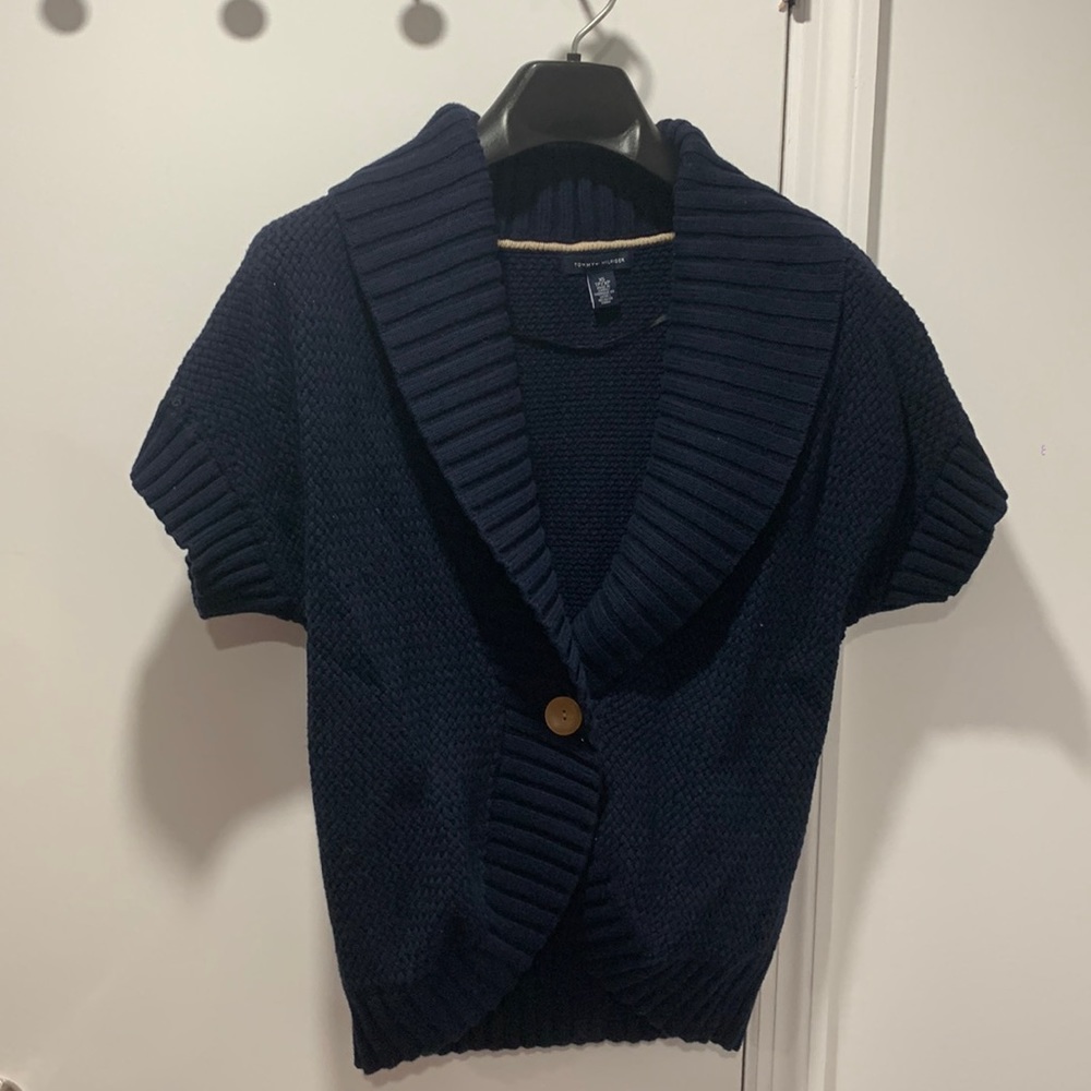 Tommy Hilfiger navy vest cardigan